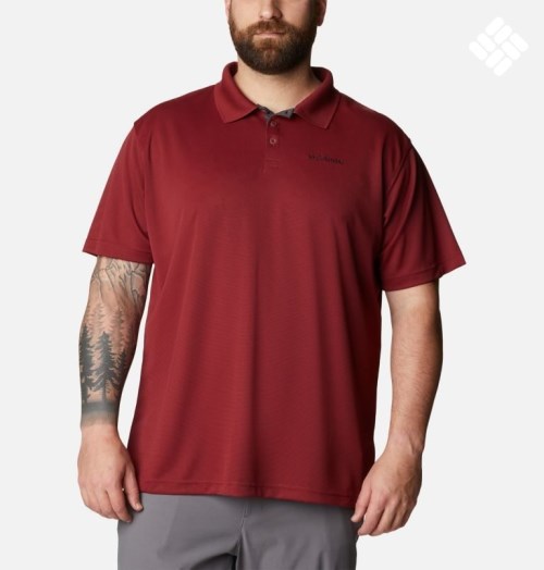 Columbia Utilizer Polo T Skjorte Herre Rød | Plus Size 39612W